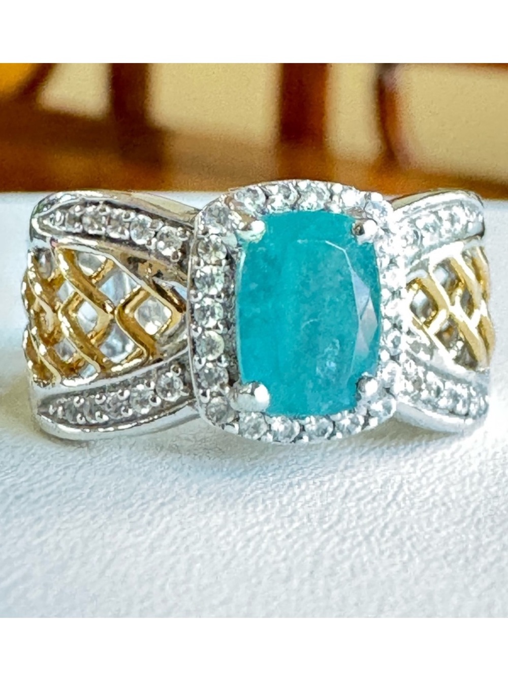 925 Paraiba Tourmaline Ring